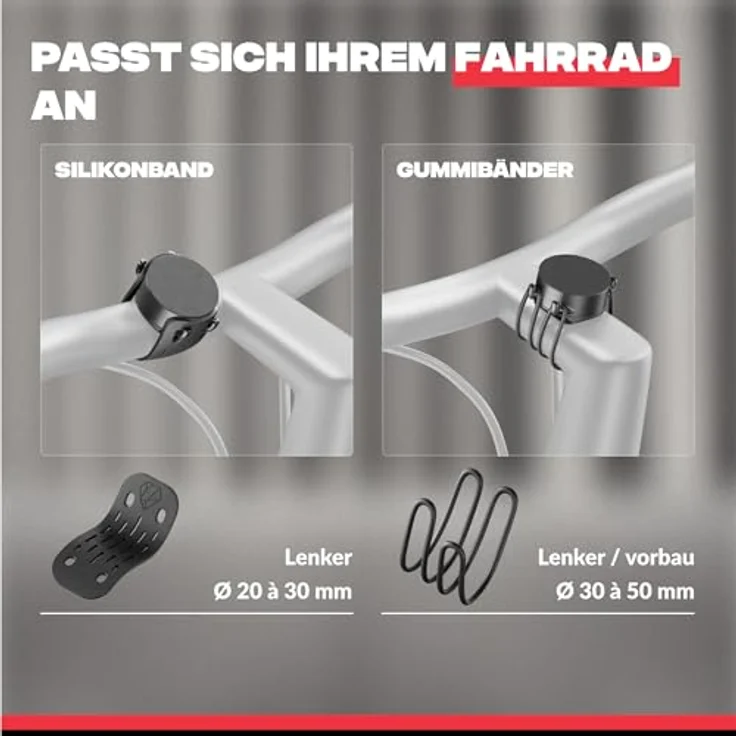Shapeheart Magnetic Bike Mount 6.7, Smartphone Halterung für Lenker und Vorbau, Schwarz, Weiß – Bild 4