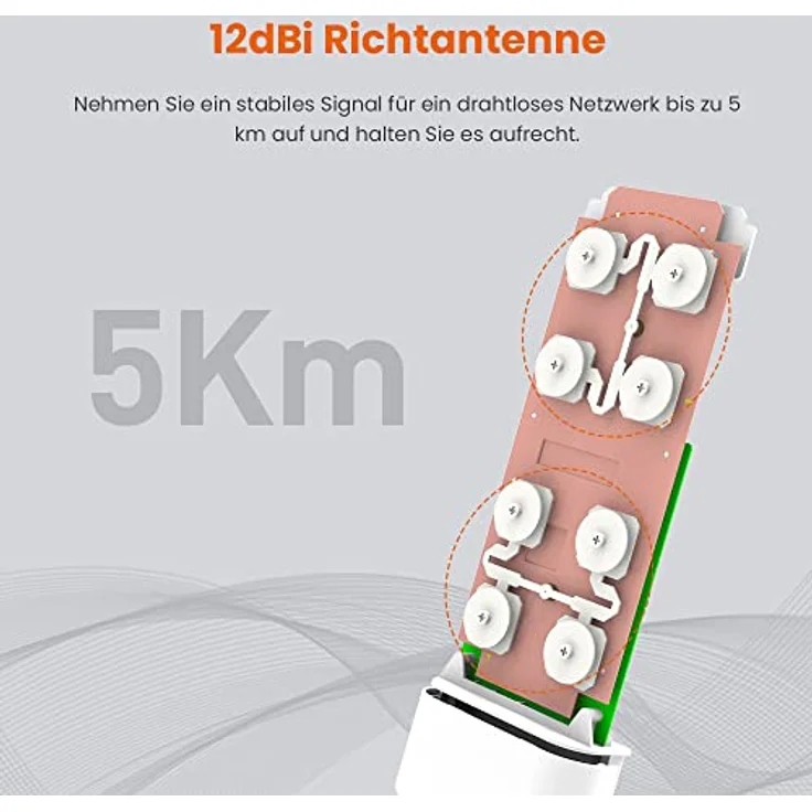 Tenda O3 150Mbit-s Energie Über Ethernet (PoE) Unterstützung Weiß WLAN Access Point (429015) – Bild 2