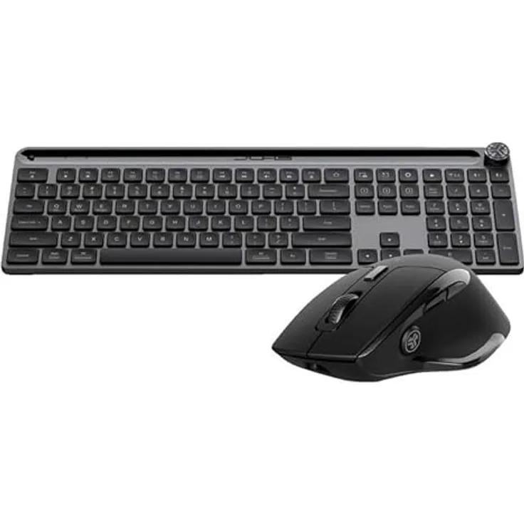 JLAB Epic Bundle, kabelloses Tastatur & Maus Set mit geräuschlosen Tasten, Schwarz