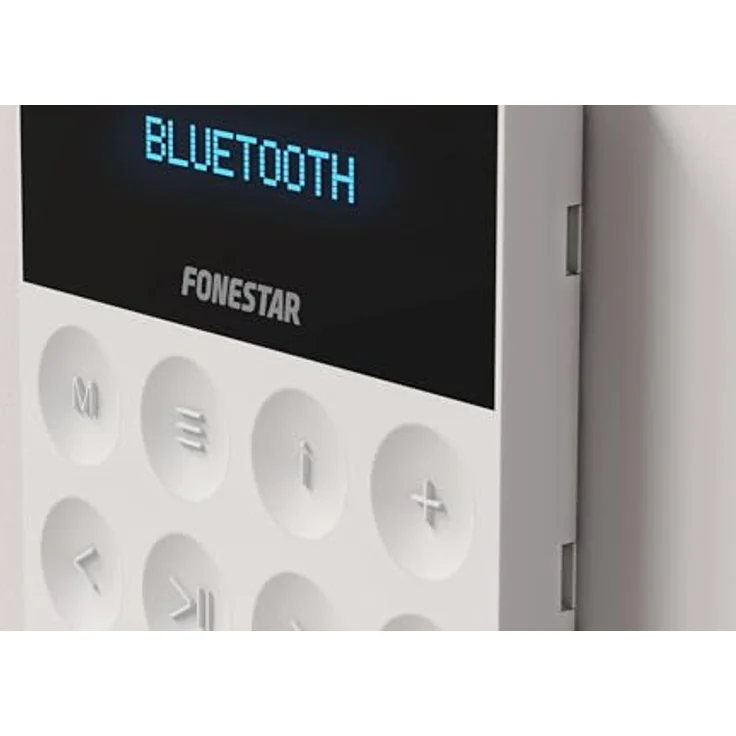 FONESTAR Mikro-Musikanlage KS-WALL-4, All-in-One-Sound-Kit mit 4 Deckenlautsprechern, Bluetooth, USB, FM-Tuner, Farbe Weiß – Bild 4