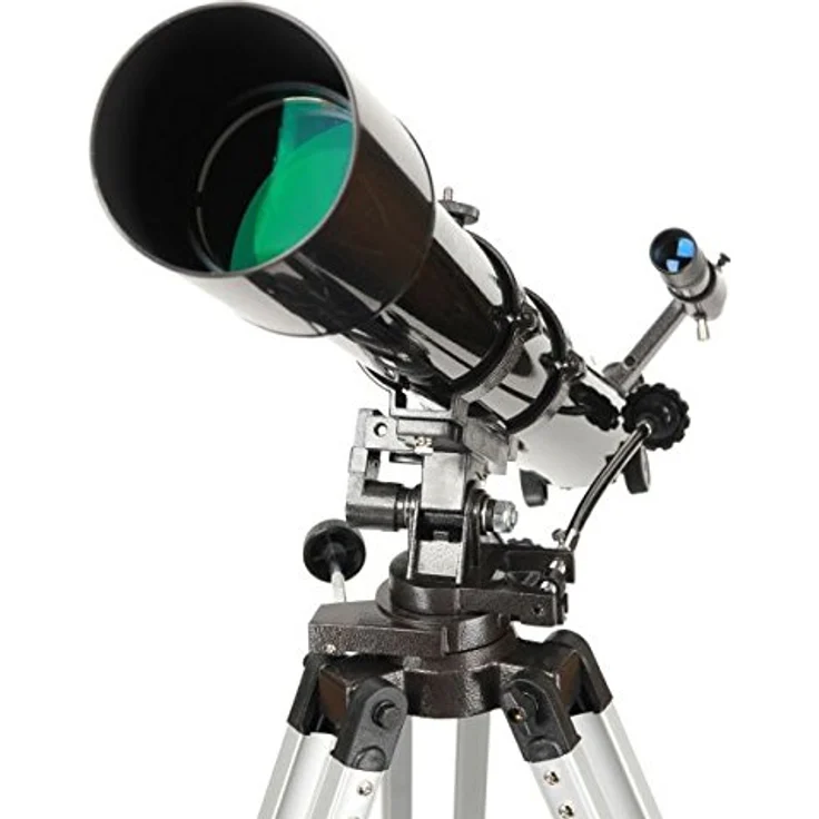Skywatcher Evostar-90 (AZ-3) (90mm (3,5 Zoll), f/900) Refraktor Teleskop silber – Bild 5