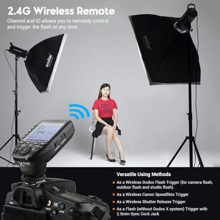 Godox XPro-S 2.4G TTL Wireless Blitzauslöser Wirless X System High-Speed mit großen LCD-Bildschirm-Sender für Sony Kamera – Bild 6