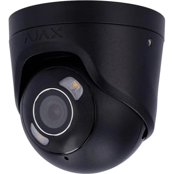 Ajax TurretCam HL IP Eyeball Kamera, 5 MP, 2.8 mm Objektiv, intelligente Videoanalyse, schwarz (HAN 126260)