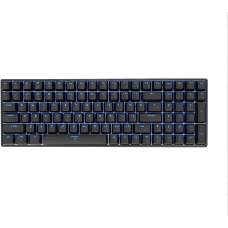 White Shark ESL-K2 KATANA, Mechanische RGB-Tastatur mit abnehmbarem USB-Typ-C Kabel, Schwarz/Grau