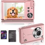 Fine Life Pro Kompaktkamera (48 MP, 16x Digitalzoom, Elektronischer Bildstabilisator, 4K HD 1080P Foto, Schwarz)