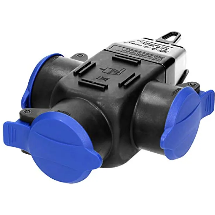 ORNO OR-AE-1346(GS) Hermetischer Verteiler mit 3-Steckdosen Schlagfest IP44 Stecker Schuko Version
