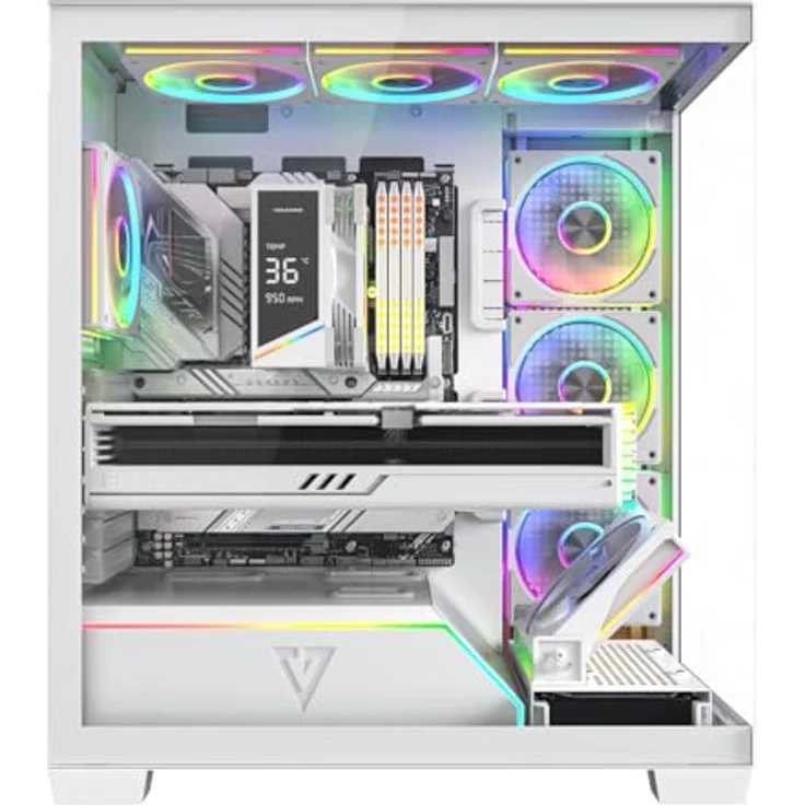 Modecom Volcano Stellar Plus ARGB 8F, Gaming-Computergehäuse mit 8 ARGB ...