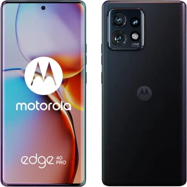 Moto edge40 pro (6,67"-FHD+-Display, 50-MP-Kamera, 12/256 GB, 4600 mAh, Android 13), Black