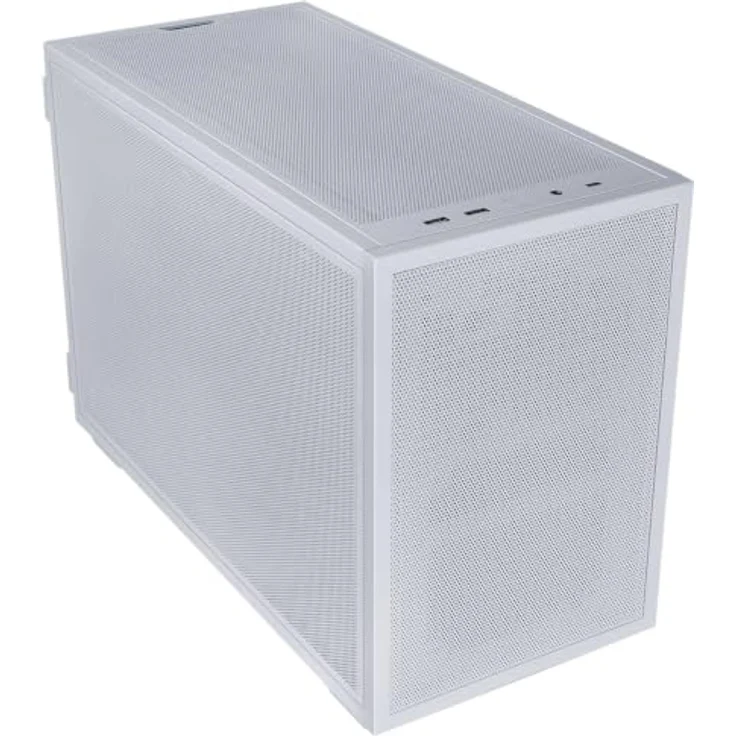 Lian Li Dan B4 White, Minitower Gehäuse für Micro-ATX, Weiß, mit 2x USB 3.2 Gen 1, 1x USB 3.2 Gen 2 Type C, max. 360mm Wasserkühlung – Bild 2