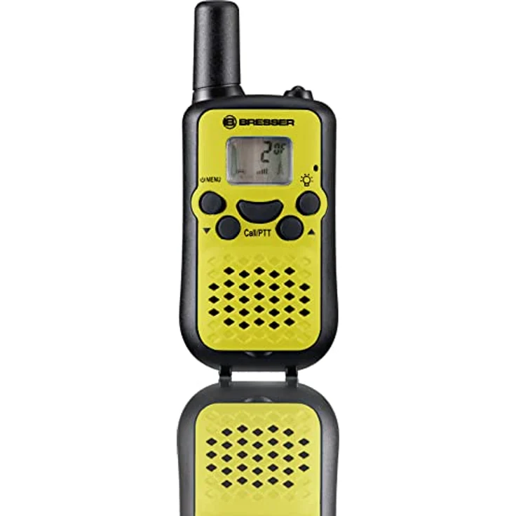 Bresser Junior Walkie Talkie, wiederaufladbares Funkgerät für Kinder, grün, hohe Reichweite bis 6 km, Freihand-Modus, 8 Kanäle, integrierte Taschenlampe – Bild 5