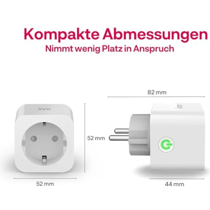 Innr Smart Plug, Slimme Zigbee Stekker 3680W mit Stroommeting, 10-Pack, Weiß – Bild 7