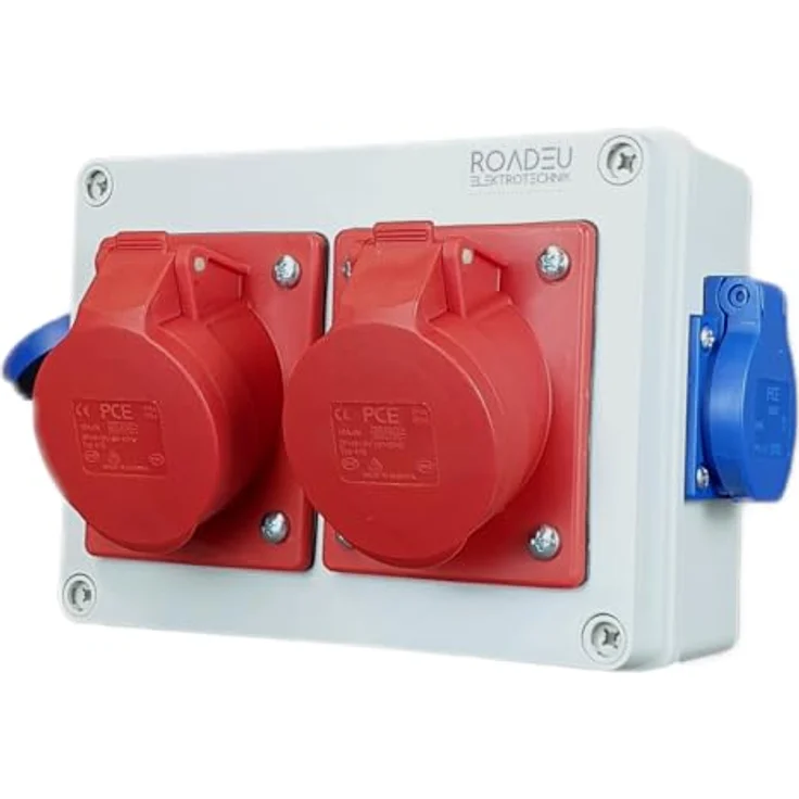 RoadEu Steckdosenverteiler - 2x CEE 16A & 2x Schuko 230V, IP44, Europäische Komponenten – Bild 3
