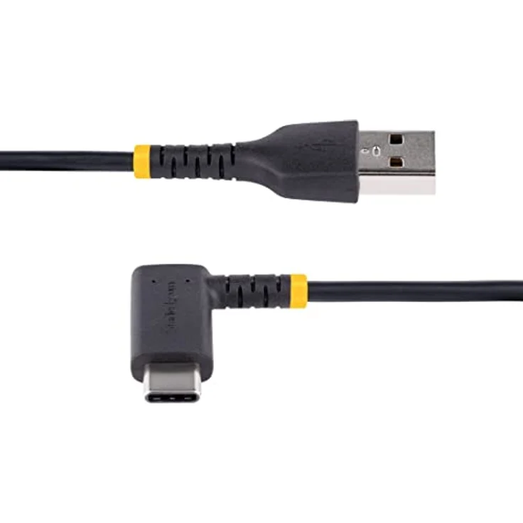 StarTech.com 15 cm USB-A Auf USB-C Ladekabel - USB-C Winkelstecker - Robustes Schnellladekabel Mit Aramidfaser - USB 2.0 A Zu Typ-C - 3A - Kurzes USB Ladekabel Für Handy, Tablets (R2ACR-15C-USB-CABLE) – Bild 3
