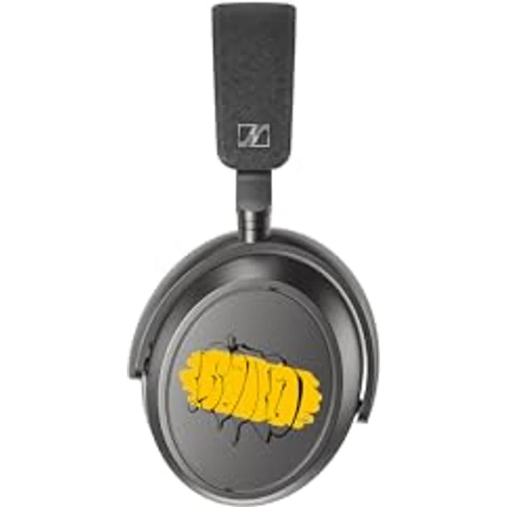 Sennheiser Momentum 4 Wireless 80th Anniversary Edition, Kopfhörer mit erstklassigem Sound, Schwarz-Gelb – Bild 1