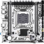 Douself X79SE Mainboard Intel Sockel LGA 2011 CPU Prozessoren Desktop Mainboard 4*DDR3 Bis 128GB 1*PCIE3.0x16 Slot Mainboard 3*SATA2.0 1000mbps Fast Ethernet, Micro-ATX, Metall Material, 190 mm x 190 mm, blau