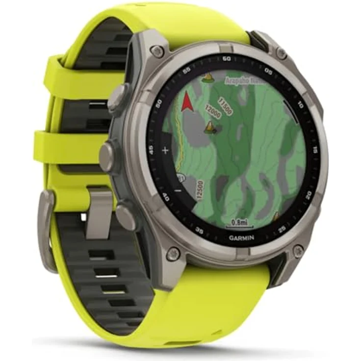 Garmin Fenix 8 Solar Sapphire Titan, 47 mm Smartwatch mit Solar-Laden, robustem Design, Multi-Sport-Funktionen und Gesundheits-Tracking – Bild 3
