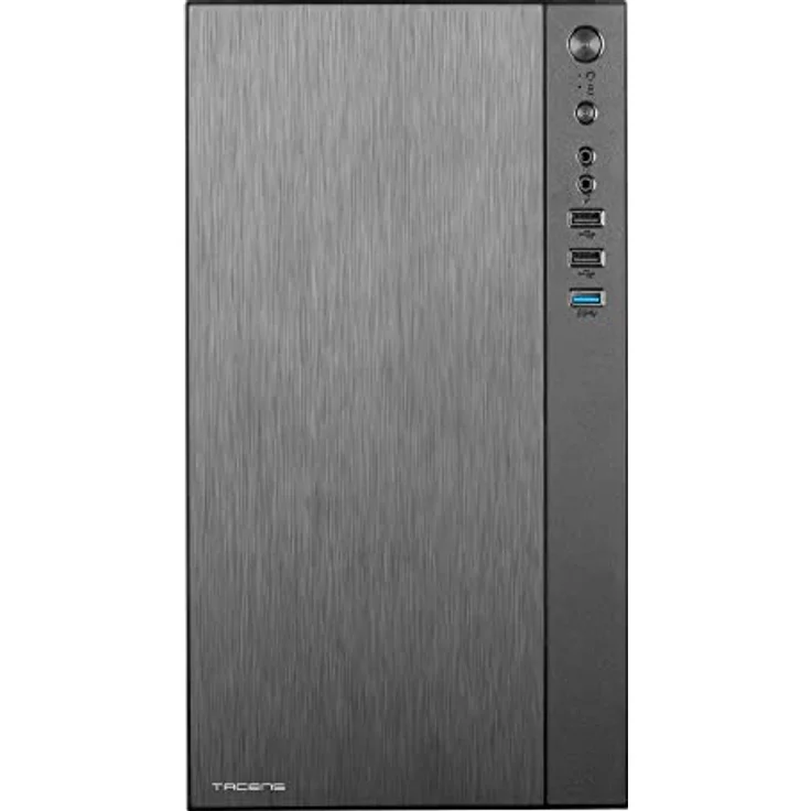 Tacens Anima ACX500, Micro ATX PC Gehäuse, 12cm Lüfter, 500W Netzteil, USB 3.0, Schwarz, Compact – Bild 2