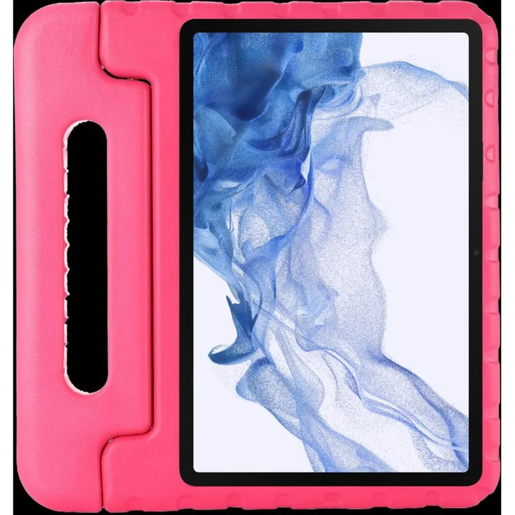 Just in Case Kids Cover für Samsung Galaxy Tab S9 / S9 FE, rosa, stoßfeste Tablet-Hülle mit Griff und Aufstellfunktion