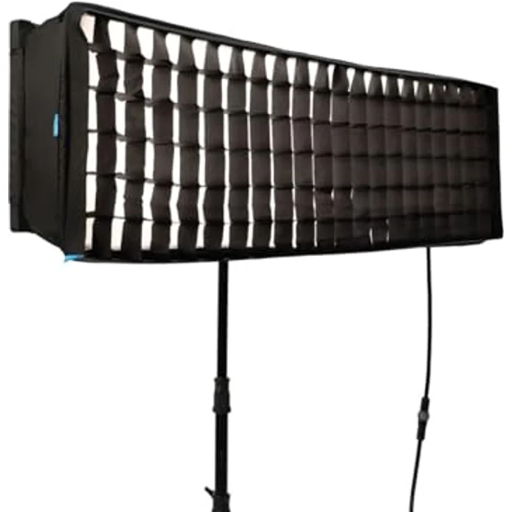 Nanlite PavoSlim 240CL 4x1 RGBWW LED Panel, flimmerfreies Licht mit CRI 96, inkl. Pop-Up-Softbox und Gitter – Bild 4