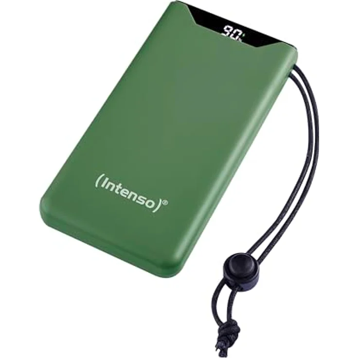 Intenso Powerbank F10000, externer Akku mit PD (20W) & QC (18W), USB-C und USB-A Anschluss, 10000mAh, Grün – Bild 1