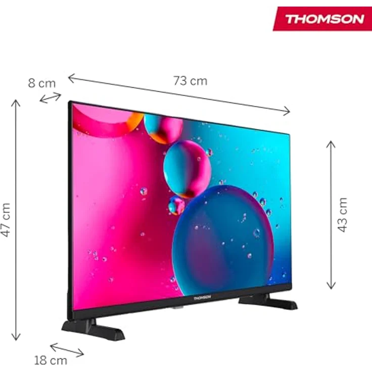 THOMSON 32HF2S34, 32 Zoll (80 cm) HD LED Smart TV mit Fire TV, Alexa Sprachsteuerung, Triple Tuner, Bluetooth 5.0, HDMI, USB, CI+ – Bild 2