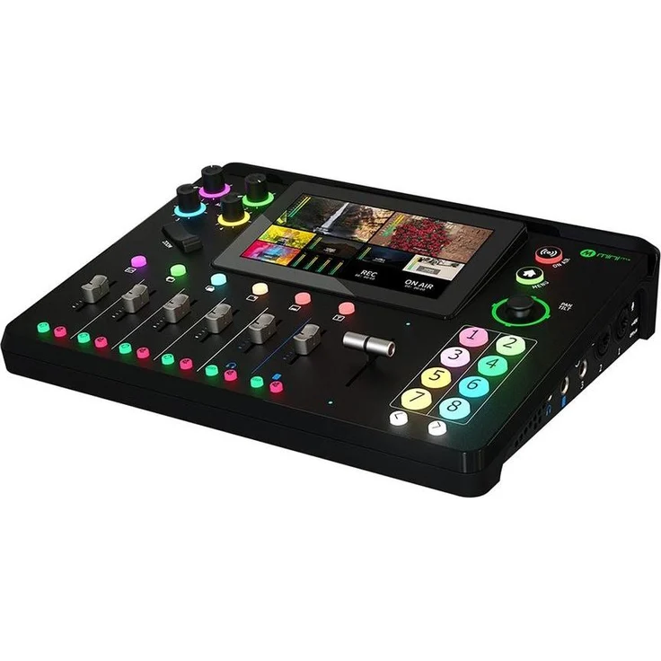 RGBlink Mini Mx, Studio- und Livemixer mit 4K-Streaming, 5,5-Zoll-Touchscreen, Schwarz