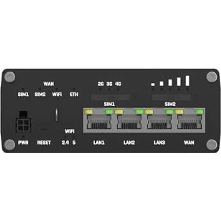 Teltonika RUTM11 4G LTE Cat 6 Industrieller Mobilfunk-Router Dual-SIM, WLAN 5, 5 Gigabit-Ethernet-Ports, GNSS – Bild 3