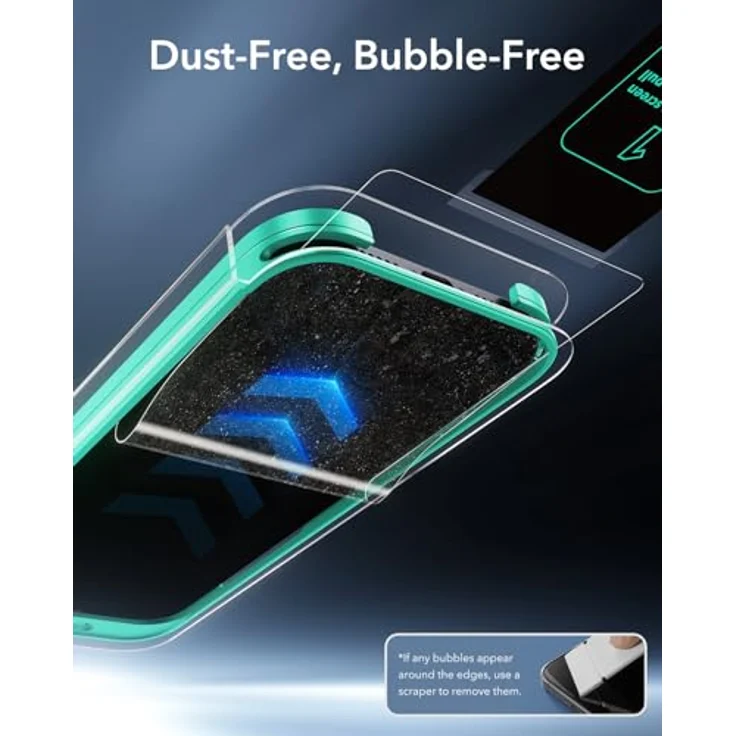 ESR Armorite Antispy Displayschutzfolie für iPhone 16/iPhone 15, gehärtetes Glas, 3 Stück, blasenfrei, militärnorm Schutz, inklusive Befestigungswerkzeug – Bild 5