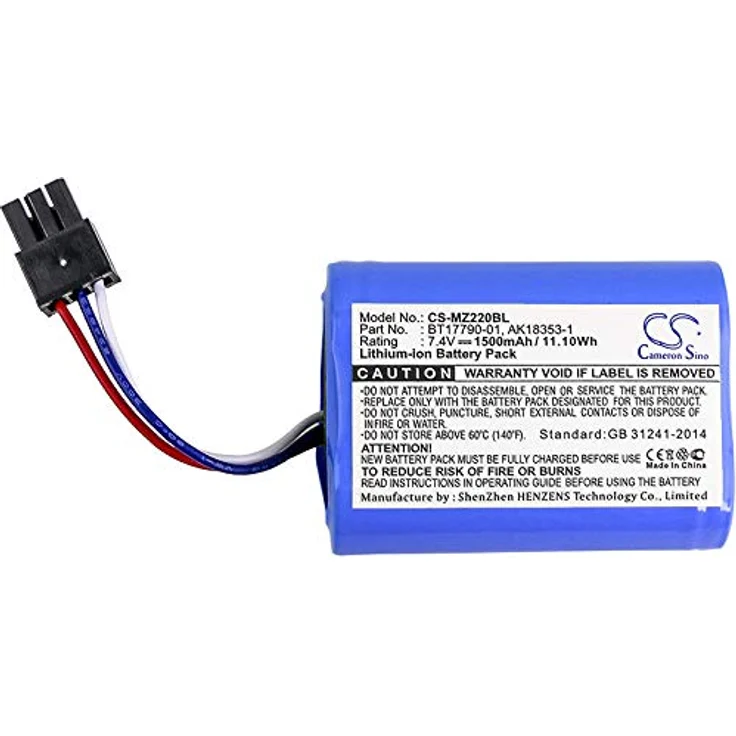 Cameron Sino CS-MZ220BL Akkus 1500mAh Kompatibel mit [Zebra] IMZ320, MZ220, MZ320, MZ420L, Li-ion, 7.4V, Blau – Bild 3