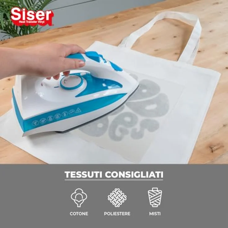 Siser Transferfolie Glitter für Cad-Cut ®, 30 cm Schnittbreite, Silber, für Baumwolle und Polyester – Bild 4