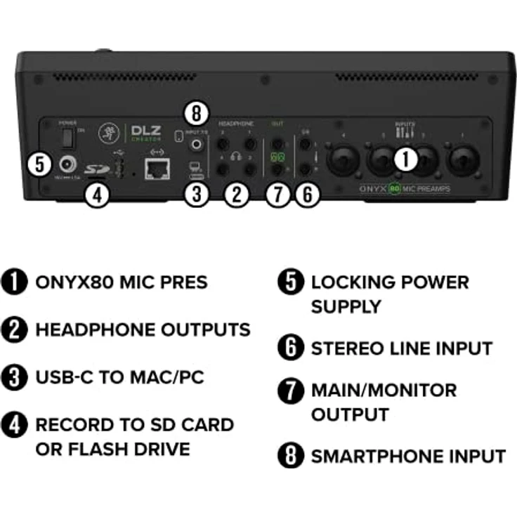 Mackie DLZ Creator - Adaptiver Digitalmischer Mackie DLZ Creator für Podcasting, Streaming und YouTube, mit User-Modi, Mix Agent™ Technologie, AutoMix und Onyx80-Mikrofonvorverstärkern – Bild 5