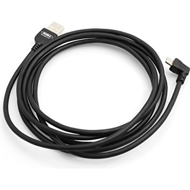 System-S Micro USB 2.0 Datenkabel, Ladekabel 200 cm 90 Grad gewinkelt Links Winkelstecker – Bild 2