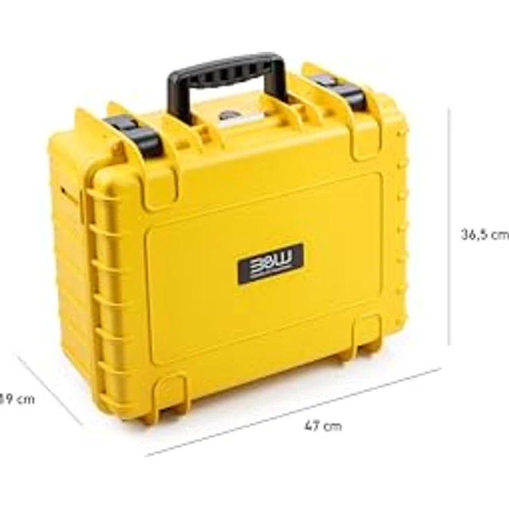 B & W International Transportkoffer für DJI Mavic 4 Pro Fly More Combo, stabil, wasserdicht IP67, temperaturbeständig -30° C bis +80° C, schwarz/blau – Bild 2