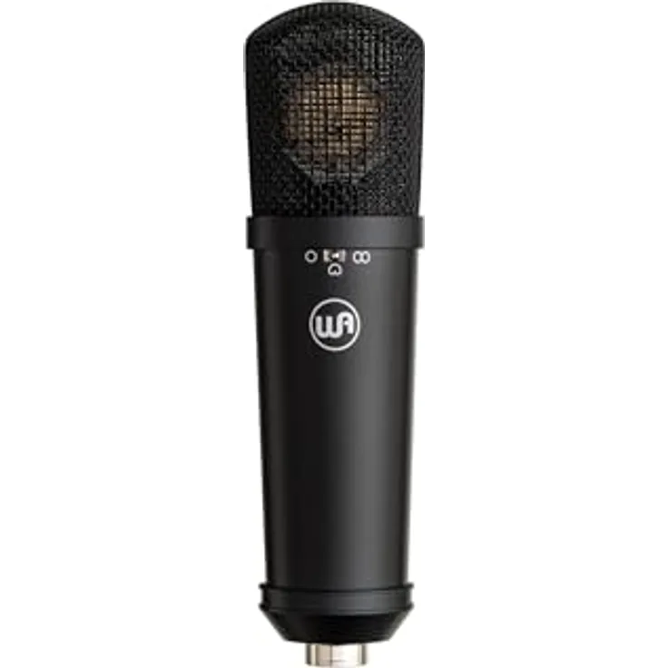 Warm Audio WA-87JR Black, Kondensatormikrofon mit K87-Kapsel, vielseitige Richtcharakteristik und niedrigem Eigenrauschen