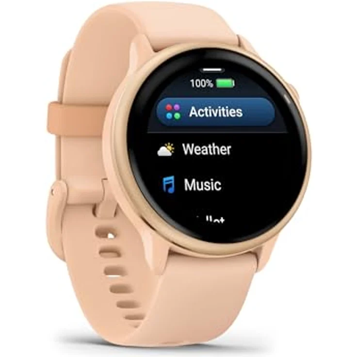 Garmin vívoactive 6 (42mm) Fitness-Smartwatch, 1,2"-AMOLED-Touchdisplay, bis zu 11 Tage Akkulaufzeit, 80+ Sport-Apps, Gesundheitsfunktionen, Smart Notifications, Pay - Elegantes 42mm Modell in trendigen Farben – Bild 4