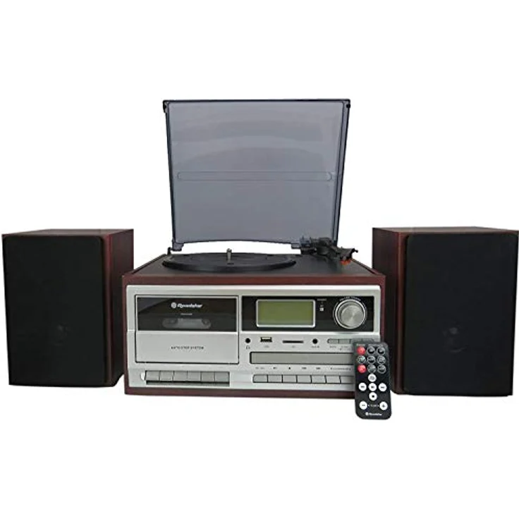 Roadstar HIF8892DBT, Kompaktanlage mit plattenspieler, DAB+, Bluetooth und USB-Anschluss, Cherry – Bild 2