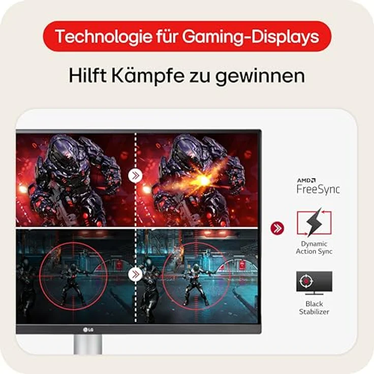 LG 27UP650K-W, 27" IPS Monitor, 3840 x 2160 4K UHD, HDR, 60Hz, 5ms, ergonomisch verstellbar – Bild 4