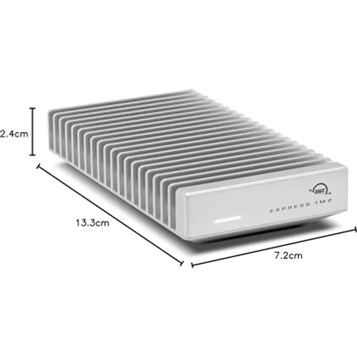 OWC Express 1M2 USB4 (80Gb/s), Externe 2TB NVMe SSD mit hohem Datendurchsatz und passivem Kühldesign – Bild 7