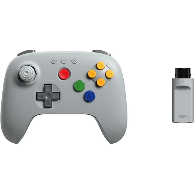 8BitDo 64 Wireless 2.4G, Wireless Controller in Classic Grey mit Hall Effect-Joystick, Turbo-Unterstützung und Vibration für Nintendo 64 – Bild 10