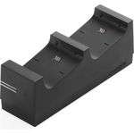snakebyte Xbox One TWIN:CHARGE X - Ladegerät/Ladestation für Xbox One S/Xbox One X/Xbox One Elite Controller/Gamepads, 2 Akkus Wiederaufladbar 800 mAh, Dual Kanal Charge, LED-Ladezustandanzeige, Schwarz