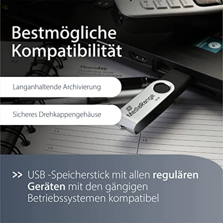 MediaRange USB Flexi-Drive 8GB (MR908) – Bild 4