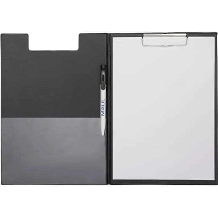 Maul Klemmbrettmappe 2339290, A4, Kunststoffbezug, mit Stiftehalter, schwarz – Bild 4