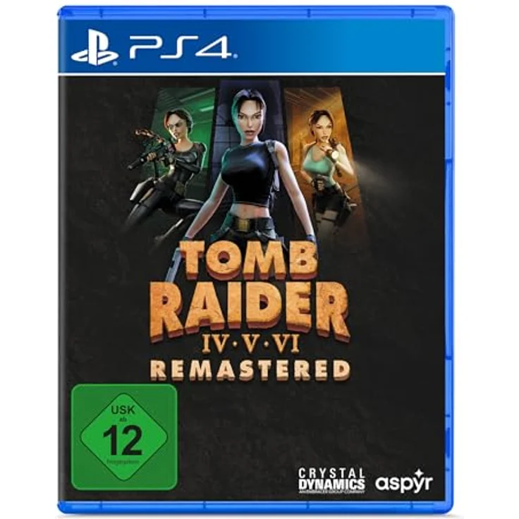 Aspyr Tomb Raider 4-6 Remastered, PS4-Spielesammlung mit klassischer und Remaster-Grafik, internationaler Erkundung von ikonischen Orten – Bild 1
