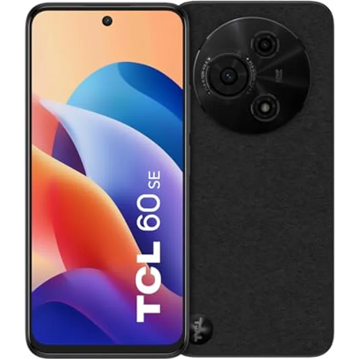 TCL 60 SE, 6,7-Zoll-HD+-Smartphone mit 8+512 GB, 50-MP-Dualkamera, 5000-mAh-Akku, schwarz