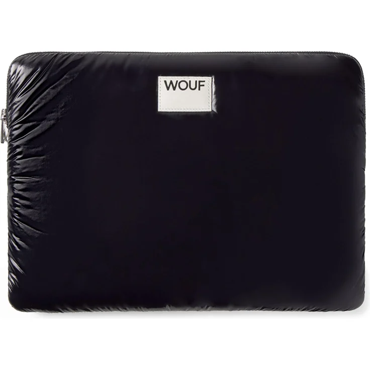 Wouf Glossy Laptophülle 32.5 cm (13.39"), Notebooktasche aus robustem Polyamid, Schwarz