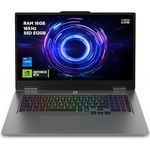 Lenovo LOQ 17IRX10 Gaming AI Laptop, 17.3" FHD 165Hz Display, NVIDIA GeForce RTX 5070, Intel Core i7-14700HX, 16GB RAM, 512GB SSD, Windows 11, QWERTZ, 24-Zonen-RGB-Tastatur, Grau, 3 Monate GamePass