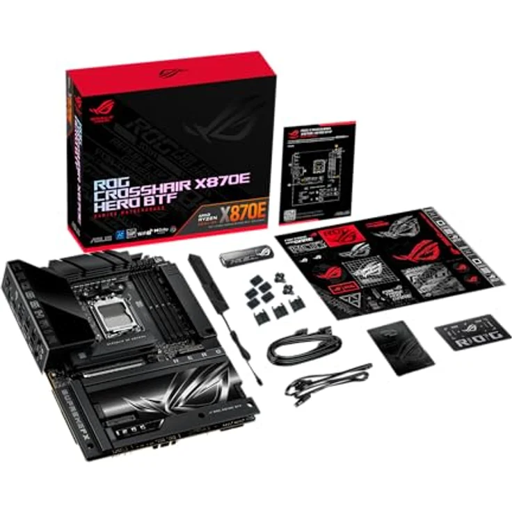 ASUS ROG CROSSHAIR X870E DARK HERO, ATX Gaming Mainboard mit AMD AM5 Sockel, 20+2+2 Power Stages, DDR5, Wi-Fi 7, 10Gb Ethernet, schwarz – Bild 15