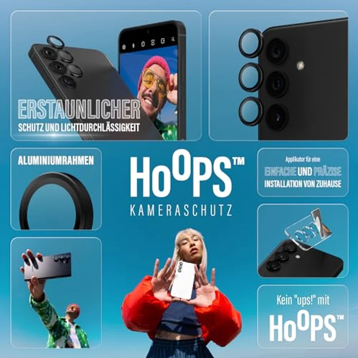 PanzerGlass 360-Grad 3-in-1 Schutzpaket für Samsung Galaxy S24 - Schutz, Kratzresistenz – Bild 4