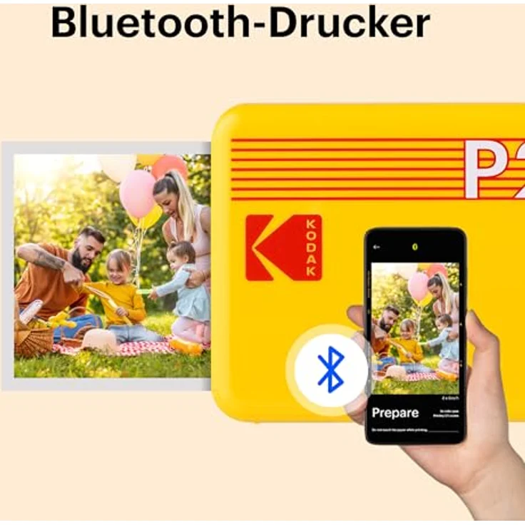 Kodak MINI 2 RETRO P210RB60 PORTABLE U'INSTANT PHOTO PRINTER BUNDLE 2.1X3.4 BLACK, Netzwerkkamera, Schwarz – Bild 4