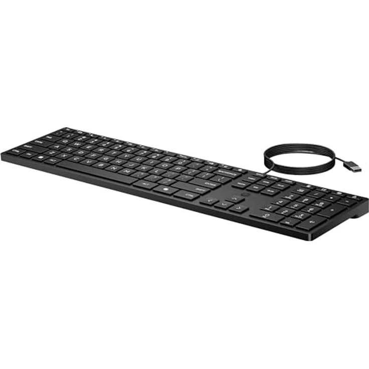 HP 320K-Tastatur für Desktop-PC, kabelgebunden, Deutsch Layout, USB-Schnittstelle – Bild 3